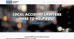 Desktop Screenshot of dfwcaraccidentlawyers.com