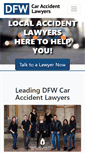 Mobile Screenshot of dfwcaraccidentlawyers.com